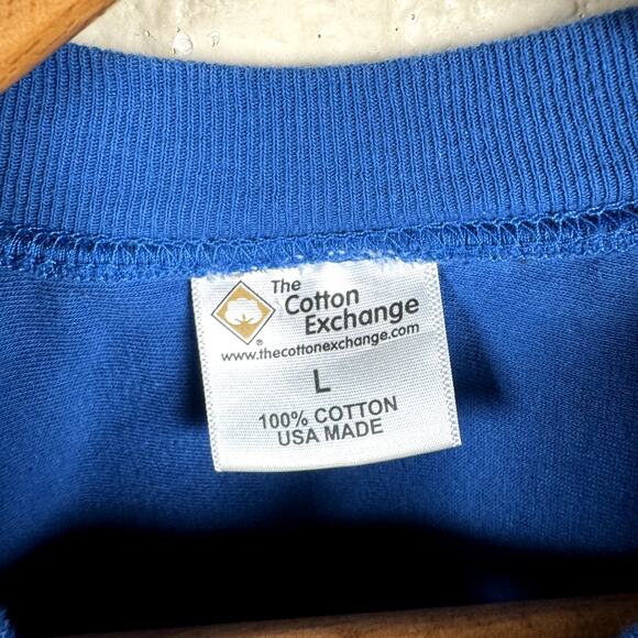 Vintage Memphis Tigers Shirt Size Large Blue Single Stitch Football NCAA USA 90s - Picture 3 of 8